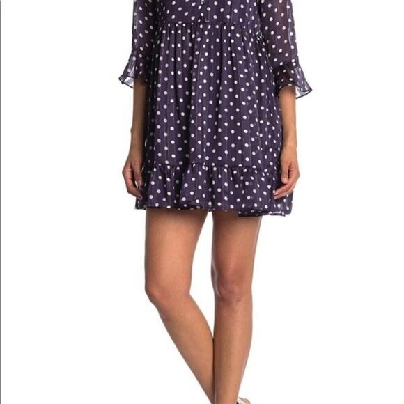 19 Cooper Mini Ruffles flowy polka dot dress NWOT size S - Picture 9 of 10